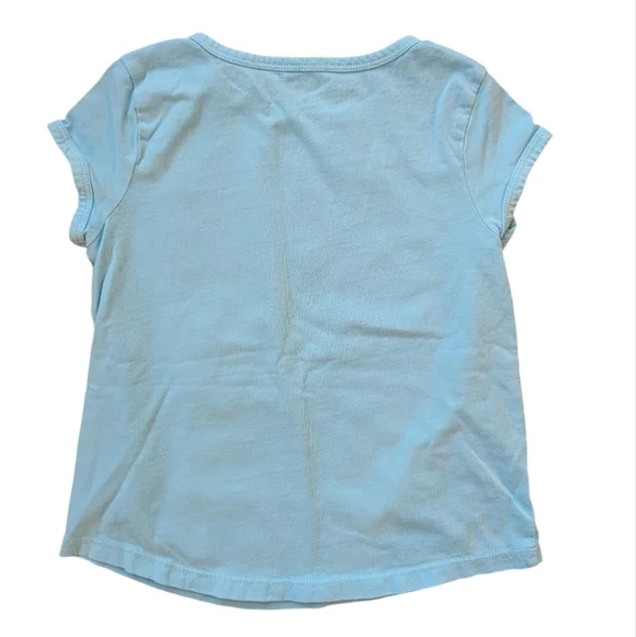 Gymboree Girls Blue Sunshine Graphic Tee Short Sleeve Cotton Size (5-6) - Picture 2 of 7